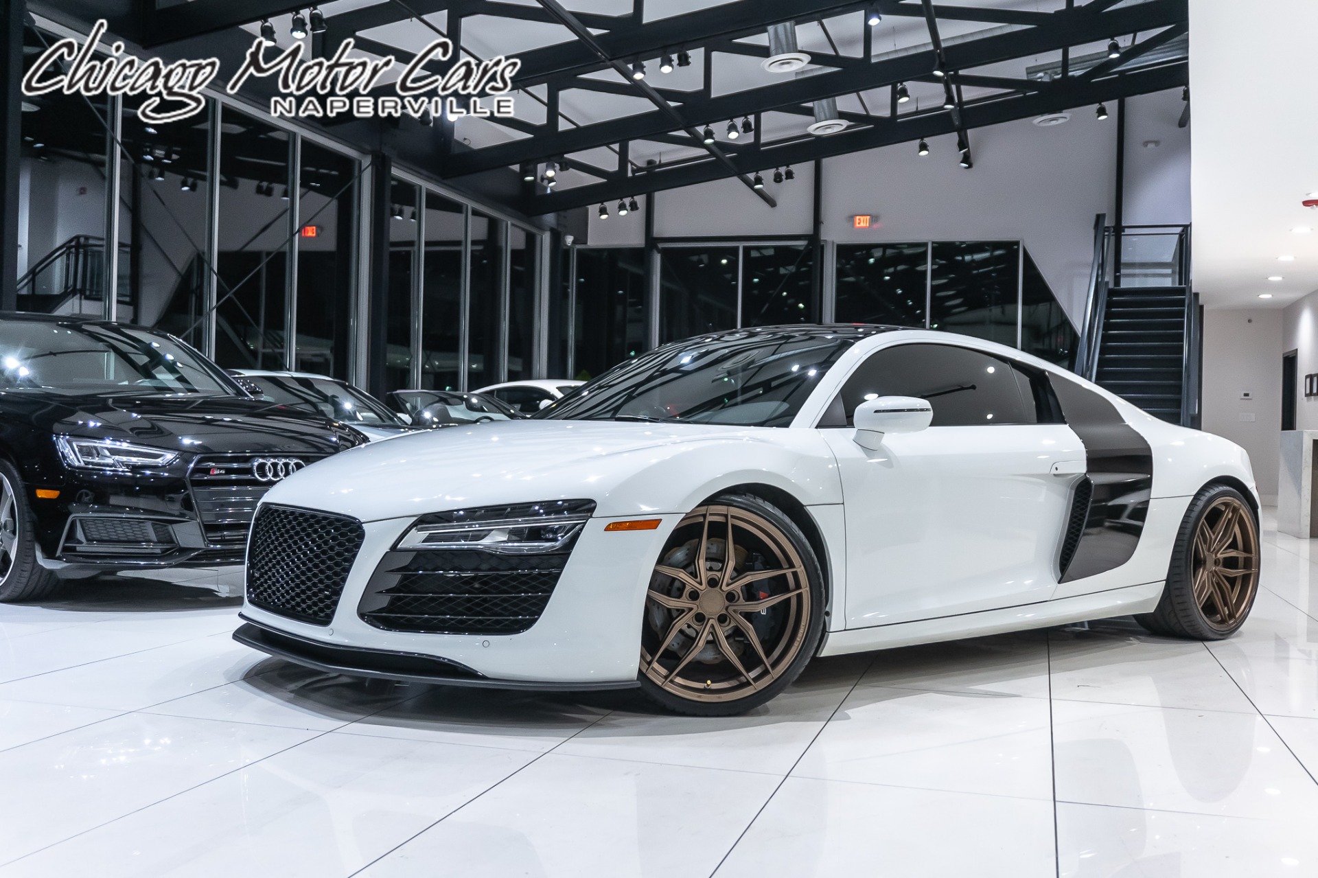 Used 2014 Audi R8 5.2 V10 quattro Coupe AirLift Suspension + Armytrix Exhaust! for sale Sold at Chicago Motor Cars in West Chicago IL 60185 1