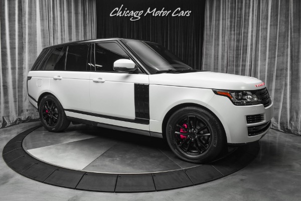 Used-2015-Land-Rover-Range-Rover-HSE-SUV-STARLIGHT-HEADLINER-MATTE-WHITE-Wrap-Stunning