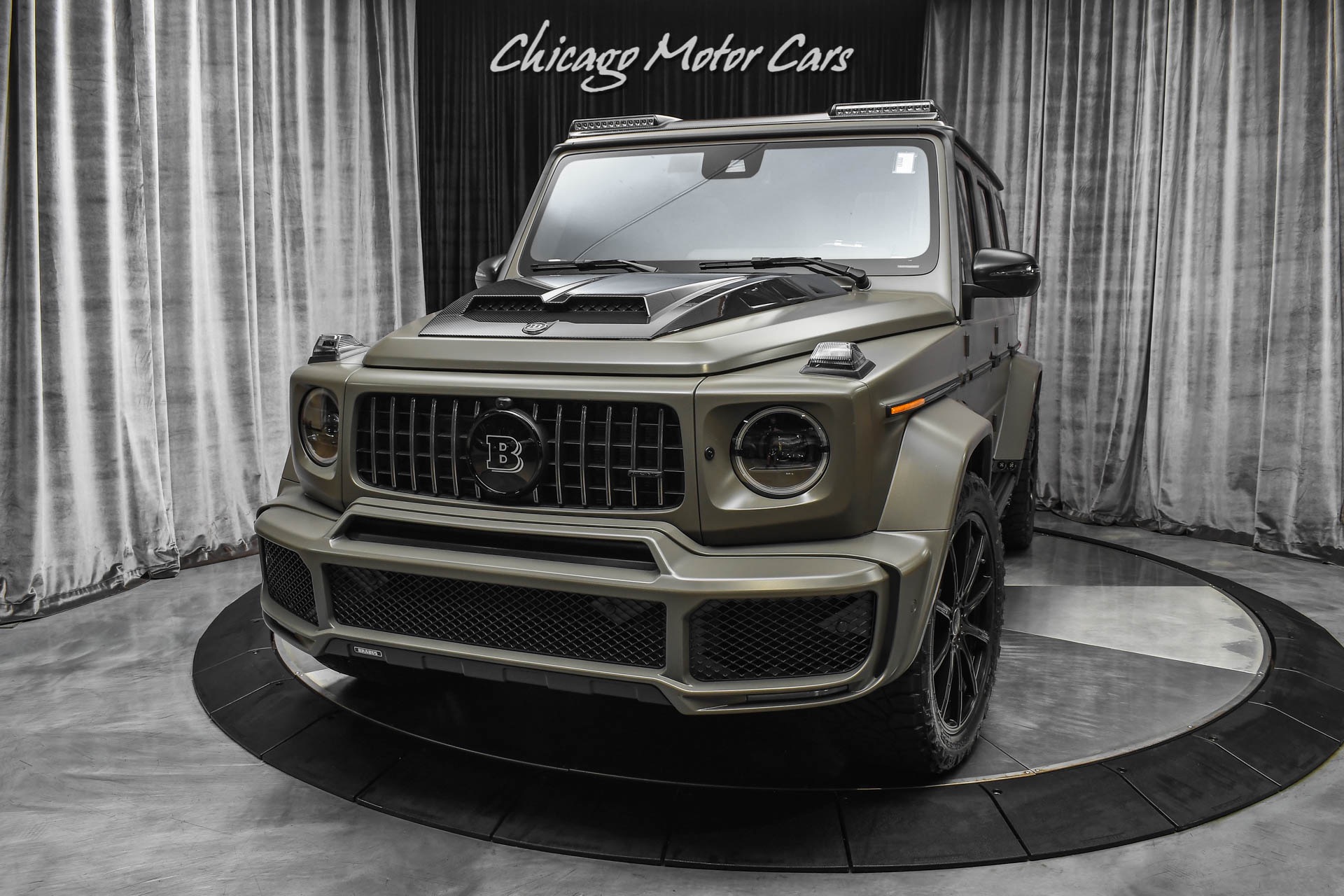 Used-2021-Mercedes-Benz-G63-AMG-SUV-Matte-Olive-Green-Brabus-Package-CARBON-FIBER-Only-2800-Miles
