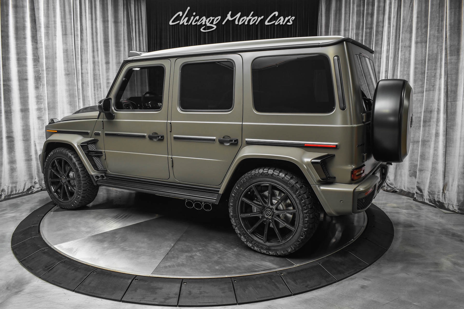 Used-2021-Mercedes-Benz-G63-AMG-SUV-Matte-Olive-Green-Brabus-Package-CARBON-FIBER-Only-2800-Miles