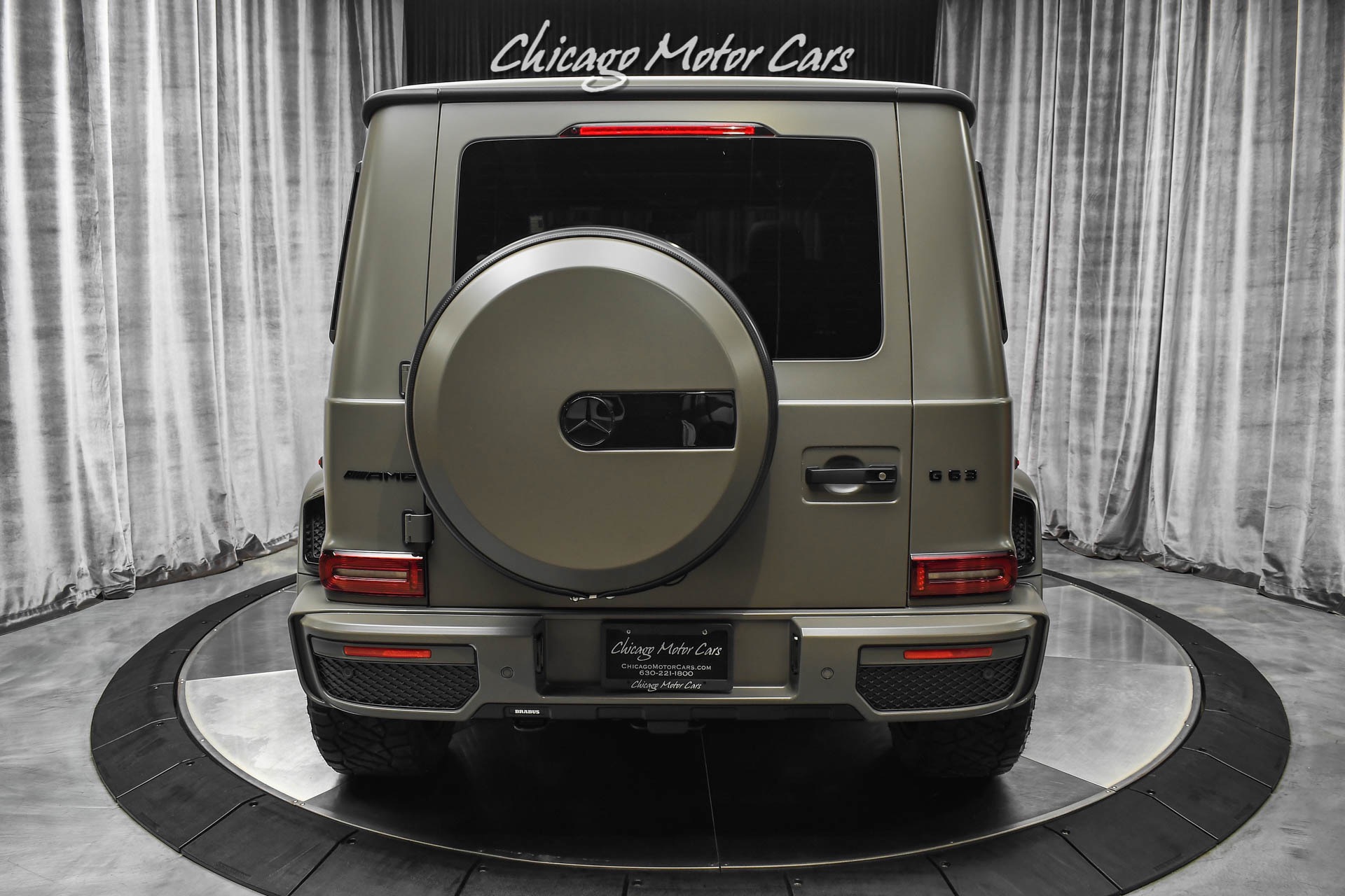 Used-2021-Mercedes-Benz-G63-AMG-SUV-Matte-Olive-Green-Brabus-Package-CARBON-FIBER-Only-2800-Miles