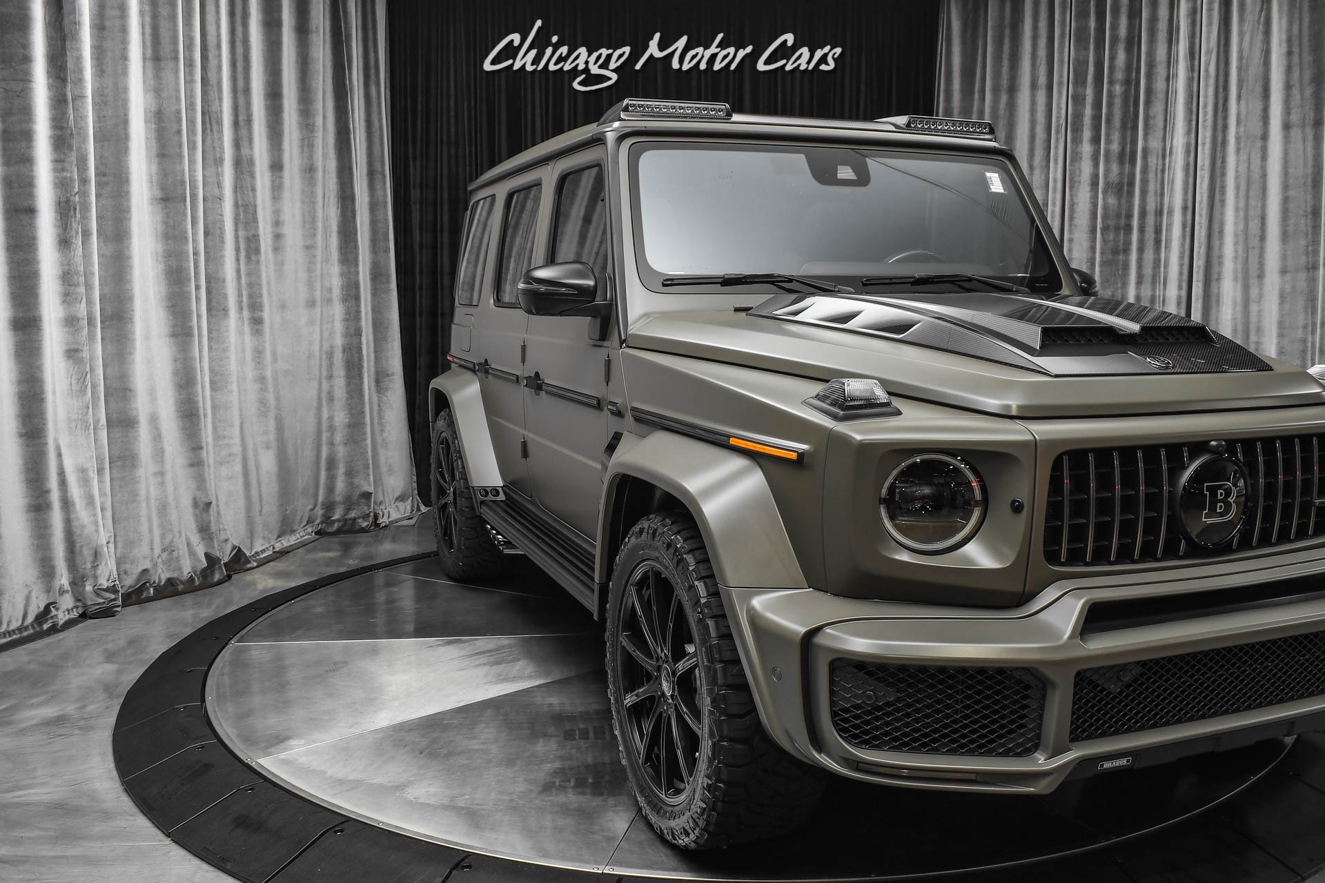 Used-2021-Mercedes-Benz-G63-AMG-SUV-Matte-Olive-Green-Brabus-Package-CARBON-FIBER-Only-2800-Miles