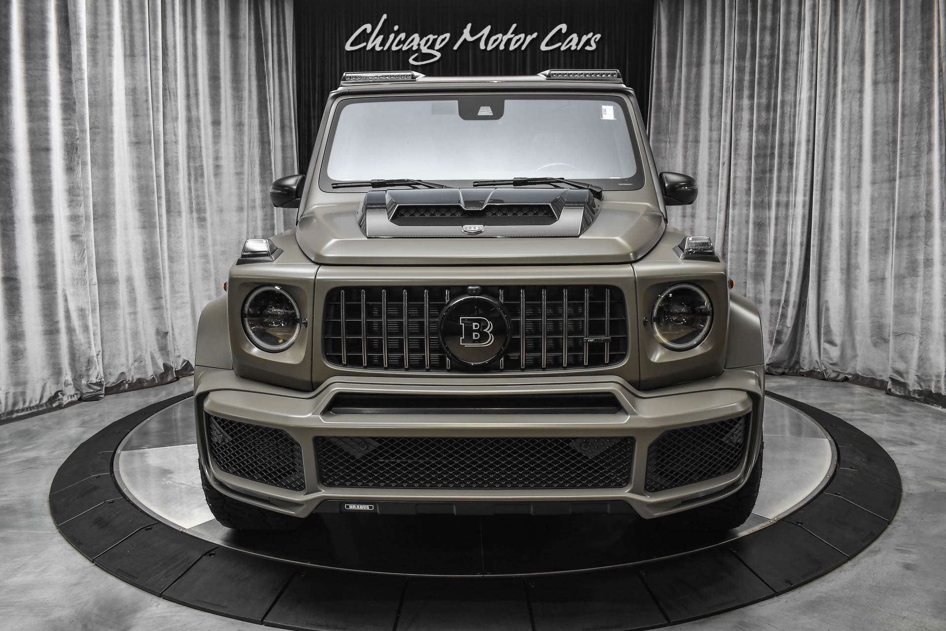 Used-2021-Mercedes-Benz-G63-AMG-SUV-Matte-Olive-Green-Brabus-Package-CARBON-FIBER-Only-2800-Miles