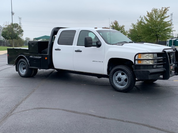 Used 2008 Chevrolet Silverado 3500HD Flat Bed 4X4 Crew Cab-Duramax Diesel-Automatic for sale Sold at Chicago Motor Cars in West Chicago IL 60185 3