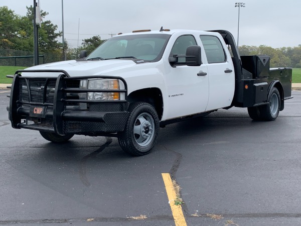 Used 2008 Chevrolet Silverado 3500HD Flat Bed 4X4 Crew Cab-Duramax Diesel-Automatic for sale Sold at Chicago Motor Cars in West Chicago IL 60185 1