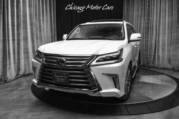 Used 2017 Lexus LX570 SUV TV DVD 4X4 3rd Seating LOADED Pearl White for sale Sold at Chicago Motor Cars in West Chicago IL 60185 2