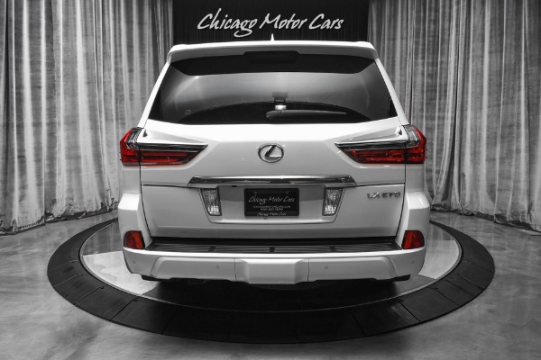Used 2017 Lexus LX570 SUV TV DVD 4X4 3rd Seating LOADED Pearl White for sale Sold at Chicago Motor Cars in West Chicago IL 60185 4
