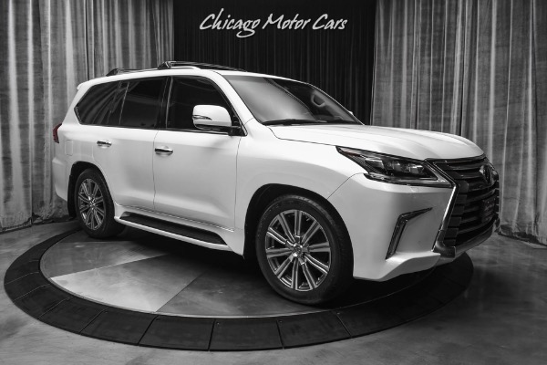 Used 2017 Lexus LX570 SUV TV DVD 4X4 3rd Seating LOADED Pearl White for sale Sold at Chicago Motor Cars in West Chicago IL 60185 6