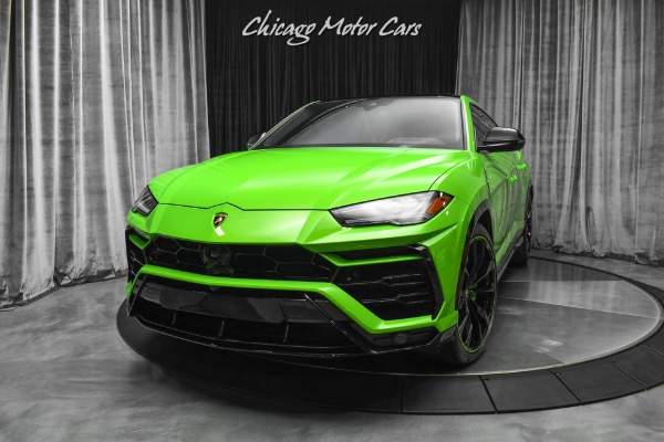 Used 2021 Lamborghini Urus SUV PEARL CAPSULE! Verde Mantis GREEN PEARL! Taigete 23s for sale Sold at Chicago Motor Cars in West Chicago IL 60185 2