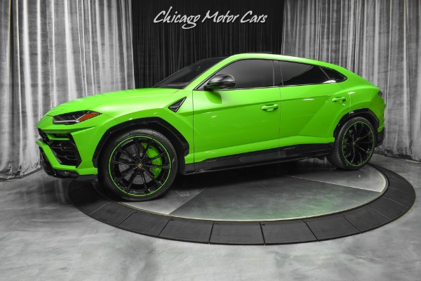 Used 2021 Lamborghini Urus SUV PEARL CAPSULE! Verde Mantis GREEN PEARL! Taigete 23s for sale Sold at Chicago Motor Cars in West Chicago IL 60185 1