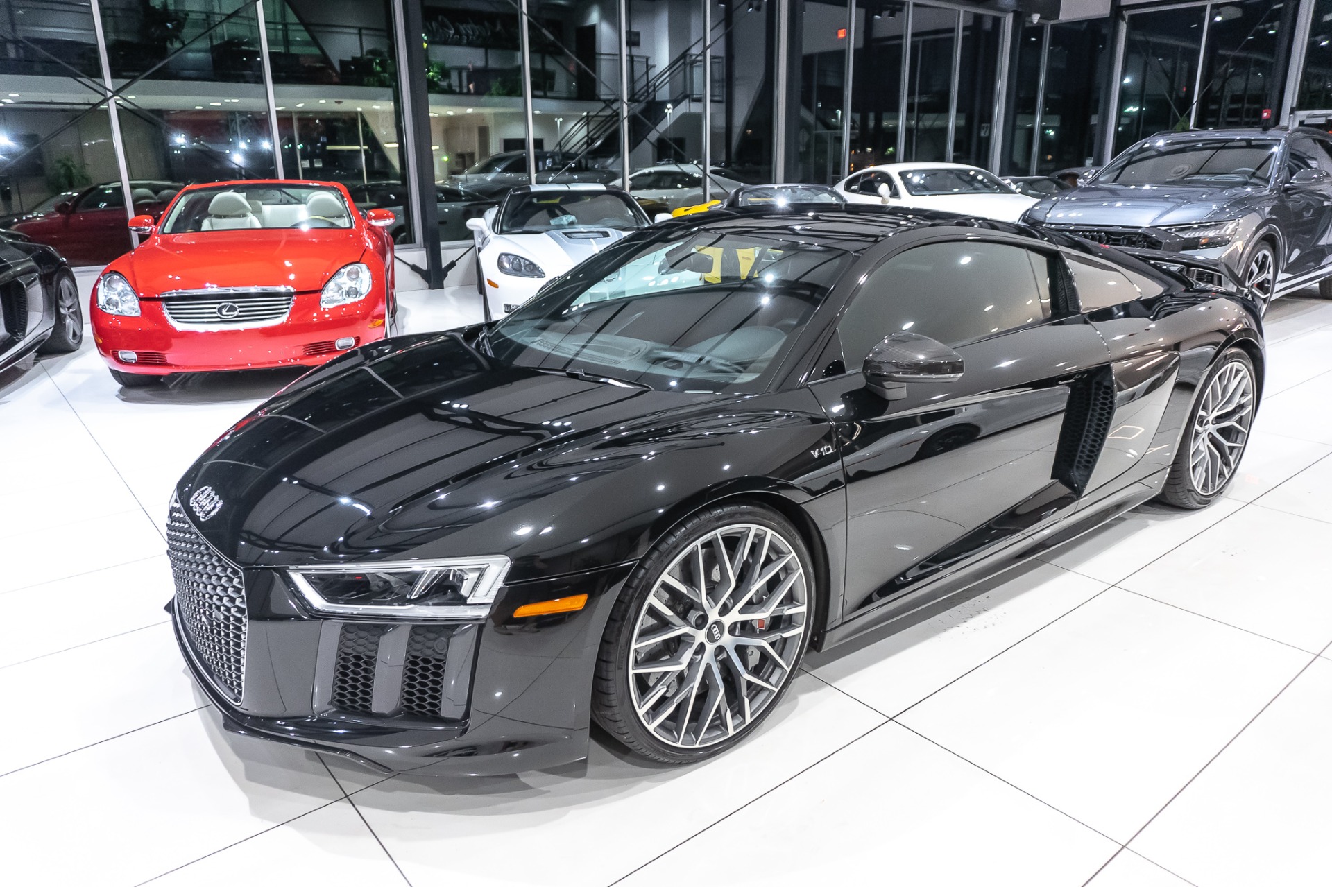 Used-2017-Audi-R8-52-quattro-V10-Plus-COUPE-Diamond-Stitch-Pkg-Larini-Valved-Exhaust-Full-Car-PPF