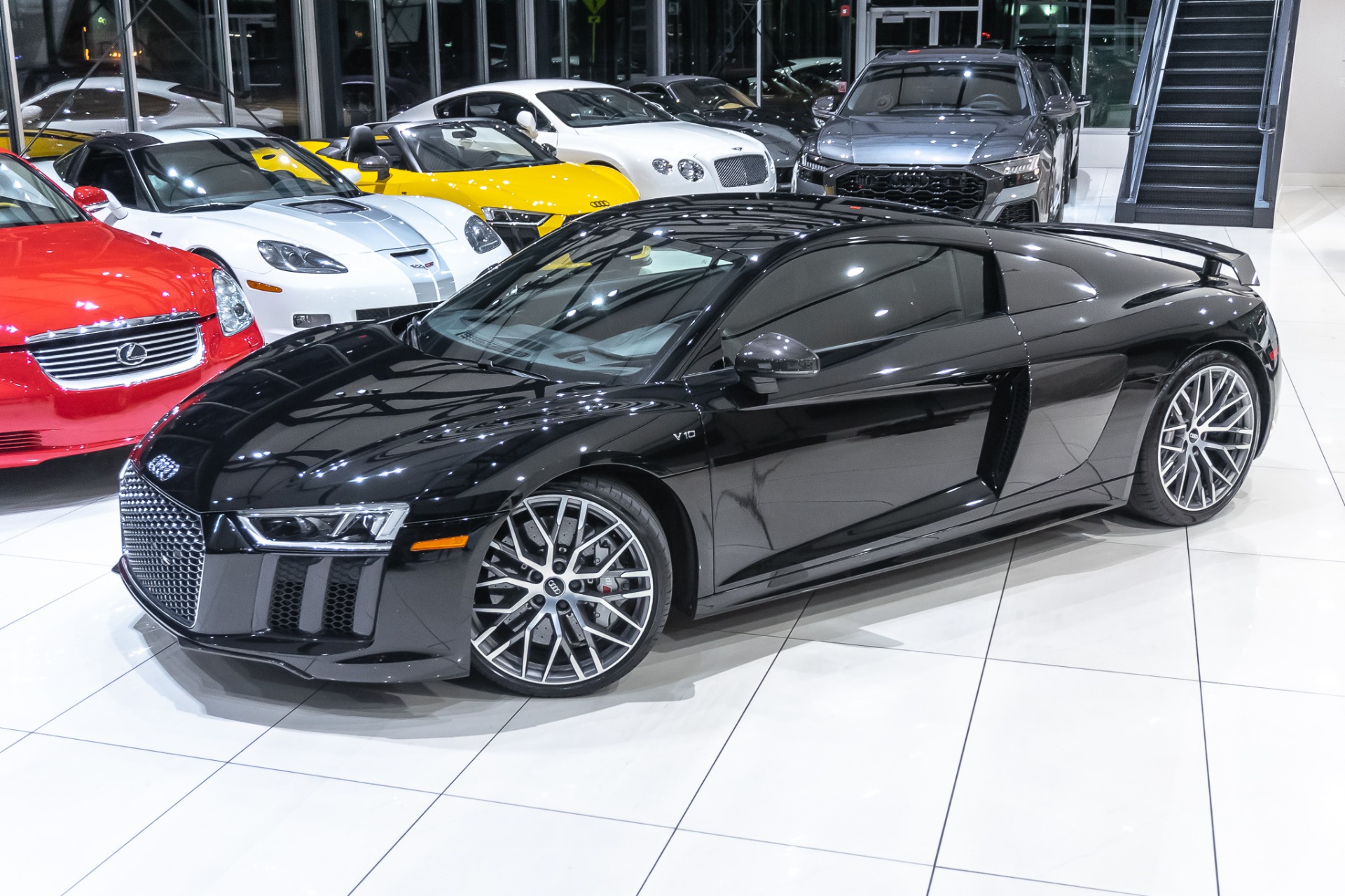 Used-2017-Audi-R8-52-quattro-V10-Plus-COUPE-Diamond-Stitch-Pkg-Larini-Valved-Exhaust-Full-Car-PPF