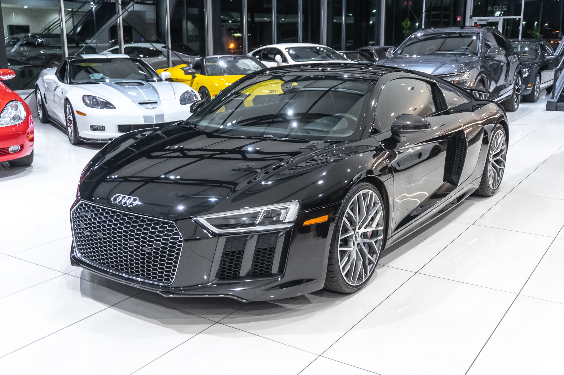 Used-2017-Audi-R8-52-quattro-V10-Plus-COUPE-Diamond-Stitch-Pkg-Larini-Valved-Exhaust-Full-Car-PPF