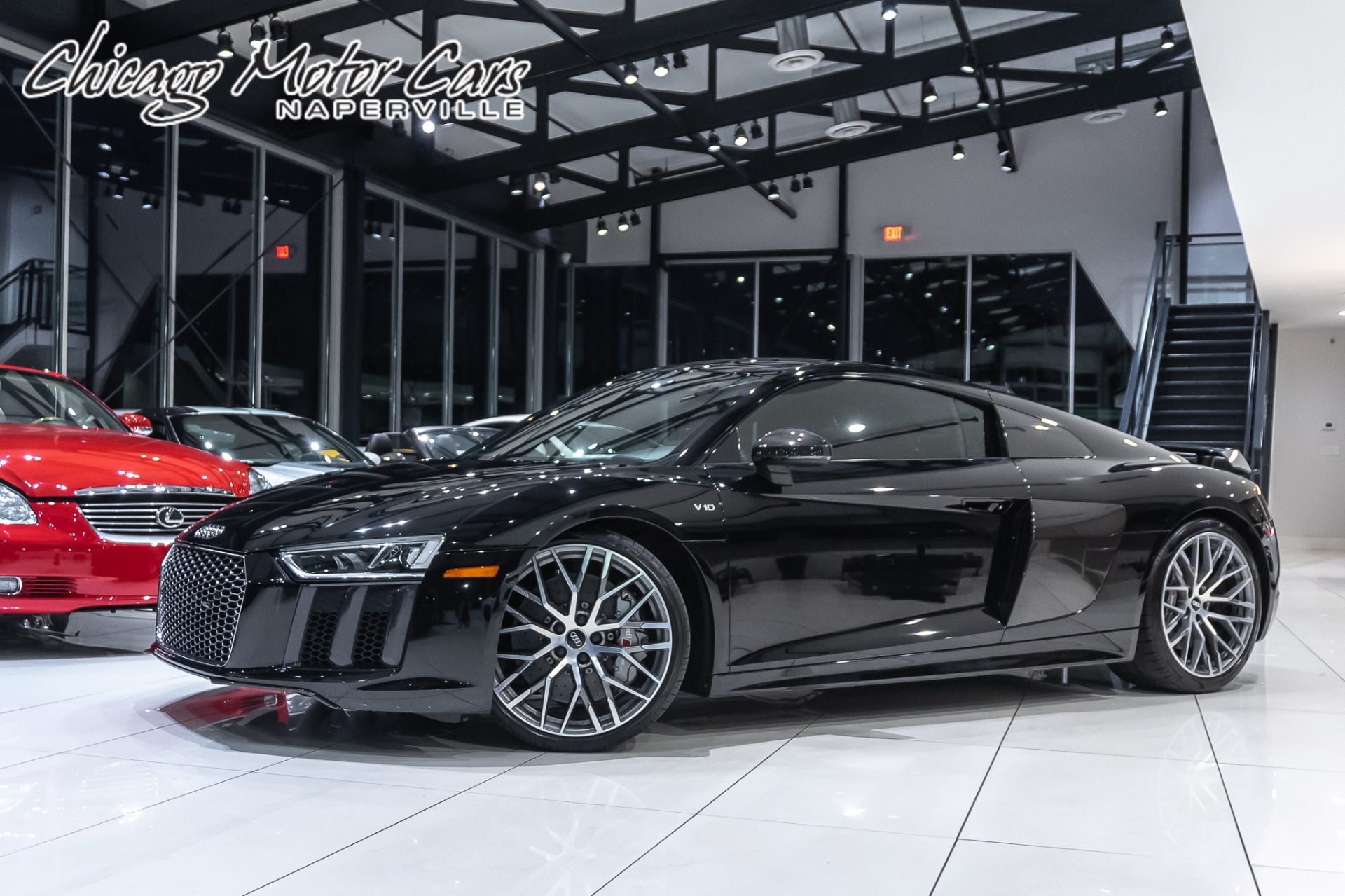 Used 2017 Audi R8 5.2 quattro V10 Plus COUPE Diamond Stitch Pkg +Larini Valved Exhaust+ Full Car PPF! for sale Sold at Chicago Motor Cars in West Chicago IL 60185 1