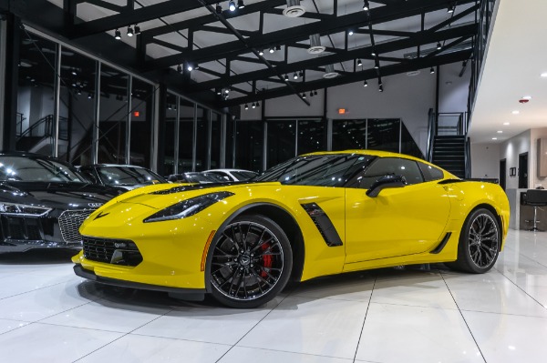 Used 2016 Chevrolet Corvette Z06 Coupe 2LZ 7-Speed Manual Corvette Racing Yellow 1 Owner Bone Stock! for sale Sold at Chicago Motor Cars in West Chicago IL 60185 2