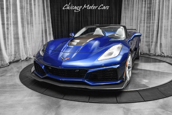 Used 2019 Chevrolet Corvette ZR1 3ZR Convertible Extremely Rare Color! Admiral Blue Metallic for sale Sold at Chicago Motor Cars in West Chicago IL 60185 2