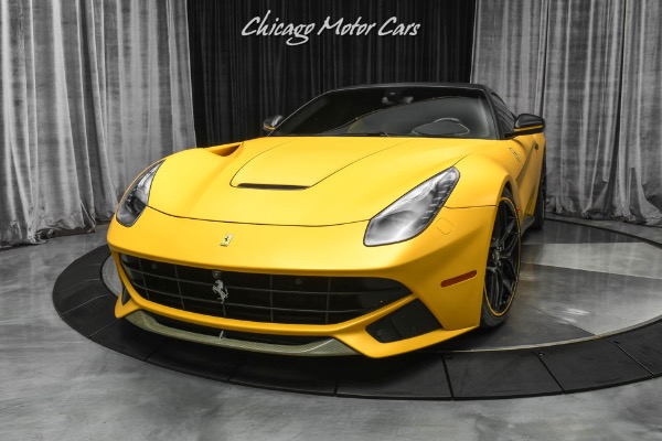 Used 2014 Ferrari F12 Berlinetta $547k+MSRP! IPE Exhaust! Factory Matte Yellow! Yellow Carbon! for sale Sold at Chicago Motor Cars in West Chicago IL 60185 2
