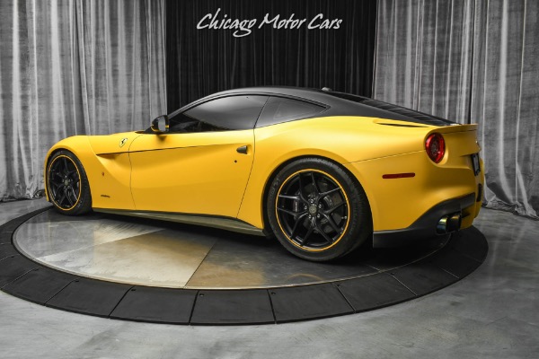 Used 2014 Ferrari F12 Berlinetta $547k+MSRP! IPE Exhaust! Factory Matte Yellow! Yellow Carbon! for sale Sold at Chicago Motor Cars in West Chicago IL 60185 3