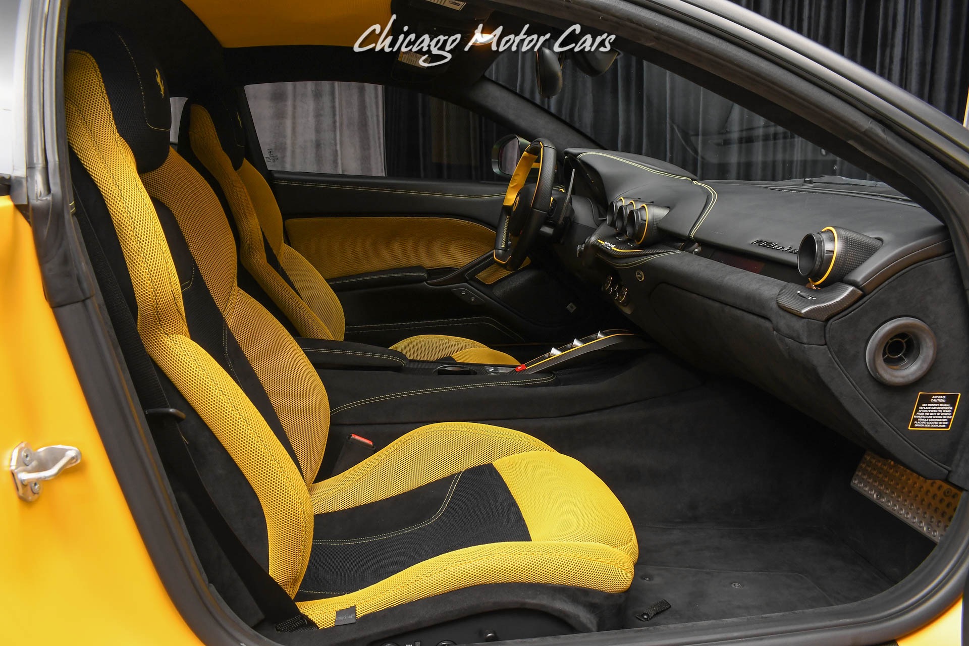 Used-2014-Ferrari-F12-Berlinetta-547kMSRP-IPE-Exhaust-Factory-Matte-Yellow-Yellow-Carbon