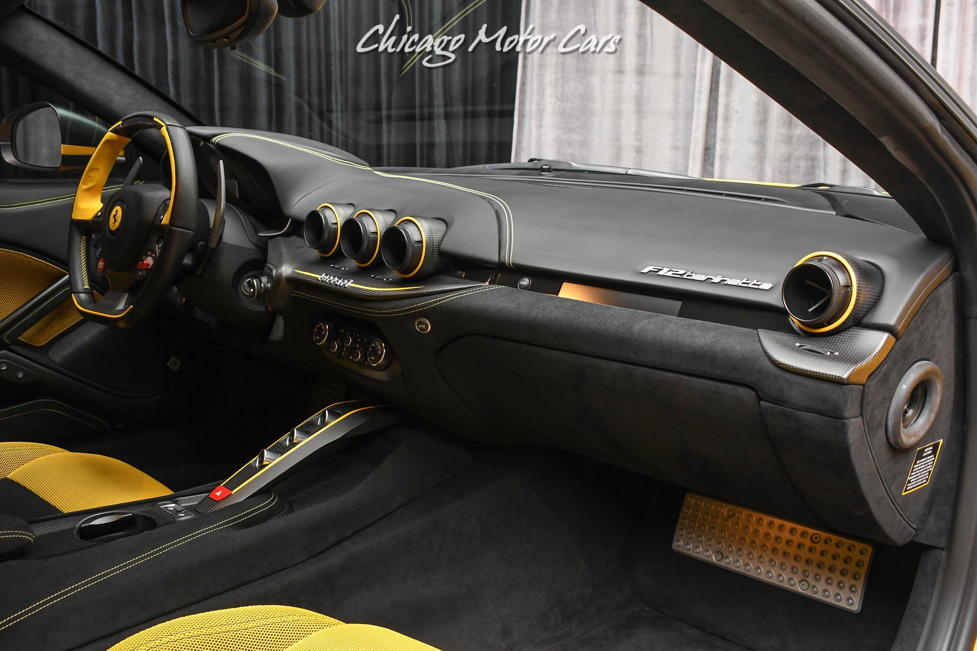 Used-2014-Ferrari-F12-Berlinetta-547kMSRP-IPE-Exhaust-Factory-Matte-Yellow-Yellow-Carbon