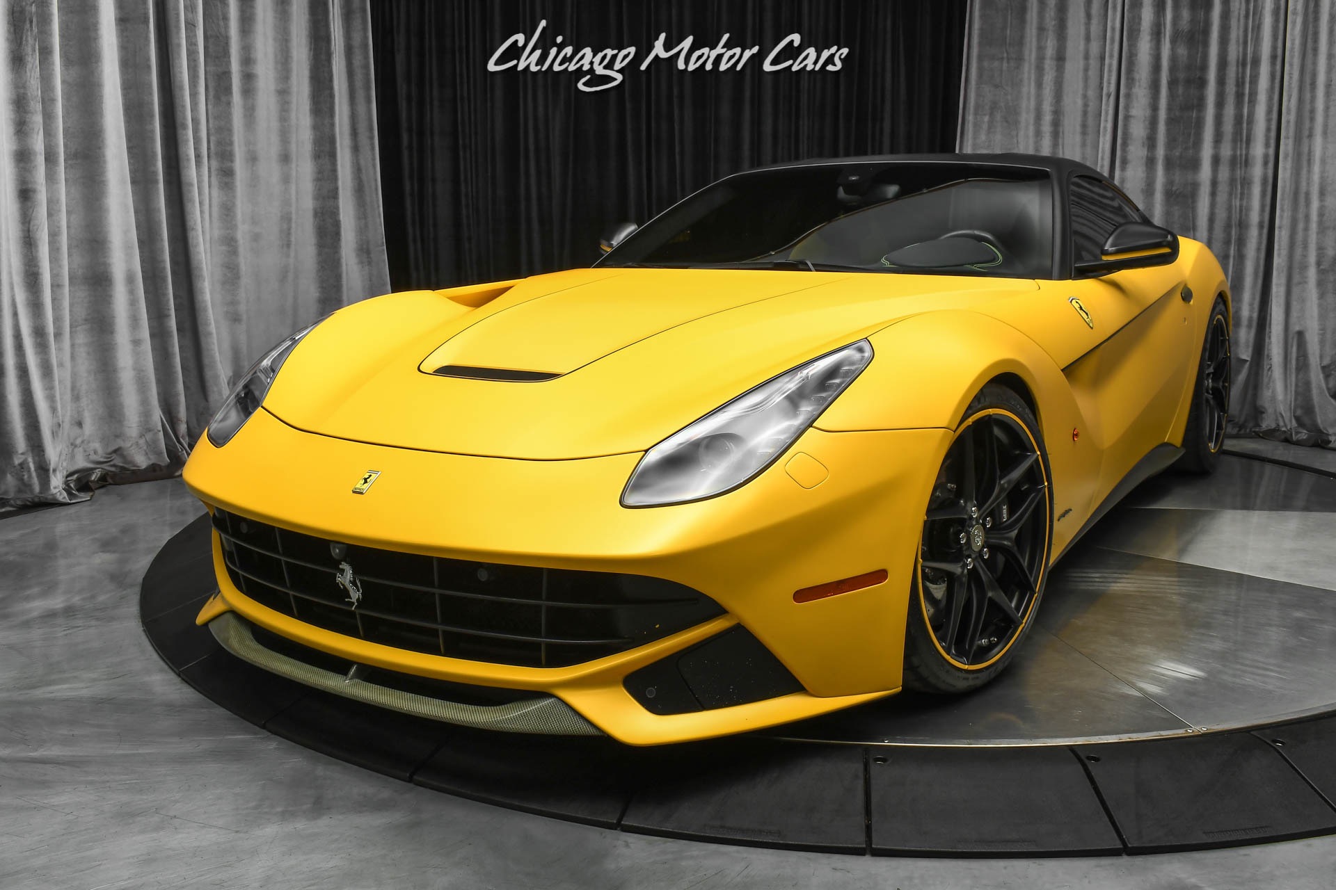 Used-2014-Ferrari-F12-Berlinetta-547kMSRP-IPE-Exhaust-Factory-Matte-Yellow-Yellow-Carbon