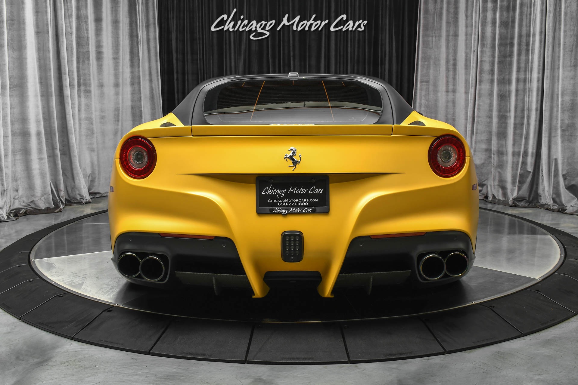 Used-2014-Ferrari-F12-Berlinetta-547kMSRP-IPE-Exhaust-Factory-Matte-Yellow-Yellow-Carbon