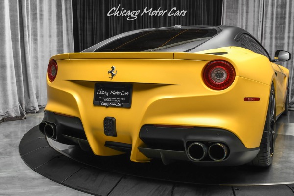 Used-2014-Ferrari-F12-Berlinetta-547kMSRP-IPE-Exhaust-Factory-Matte-Yellow-Yellow-Carbon