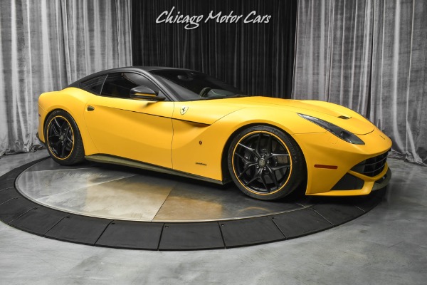 Used 2014 Ferrari F12 Berlinetta $547k+MSRP! IPE Exhaust! Factory Matte Yellow! Yellow Carbon! for sale Sold at Chicago Motor Cars in West Chicago IL 60185 6