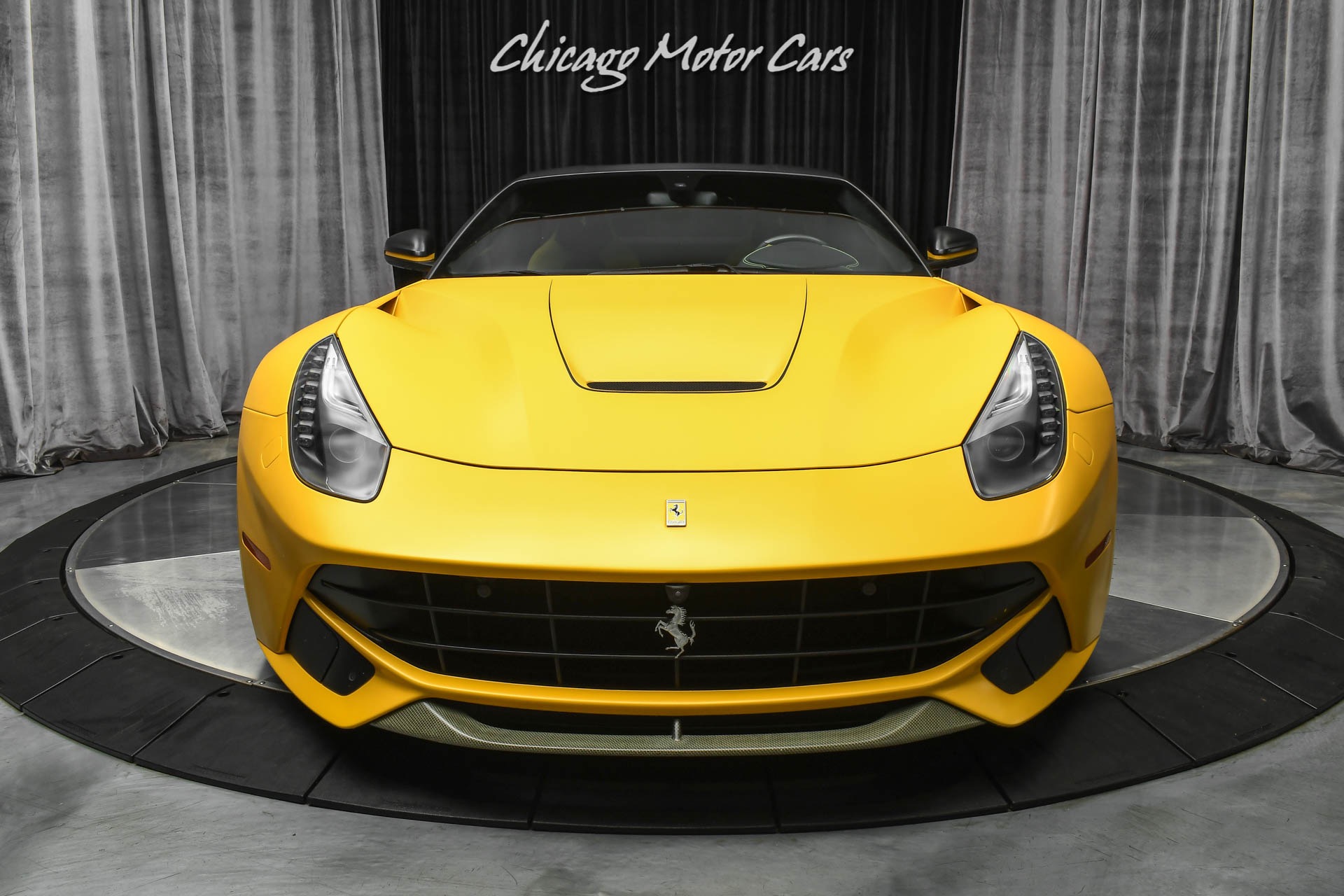 Used-2014-Ferrari-F12-Berlinetta-547kMSRP-IPE-Exhaust-Factory-Matte-Yellow-Yellow-Carbon