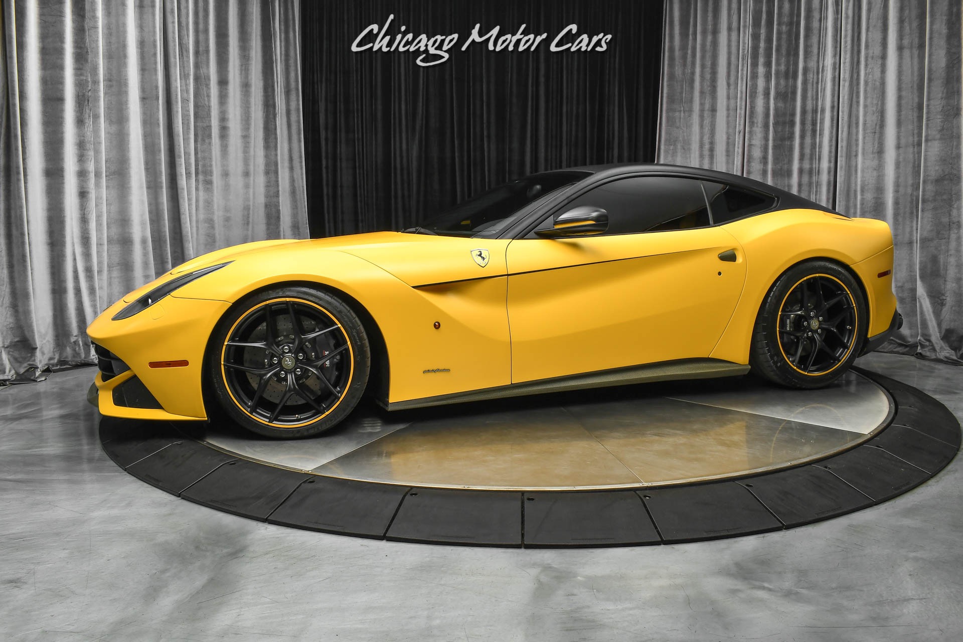 Used-2014-Ferrari-F12-Berlinetta-547kMSRP-IPE-Exhaust-Factory-Matte-Yellow-Yellow-Carbon