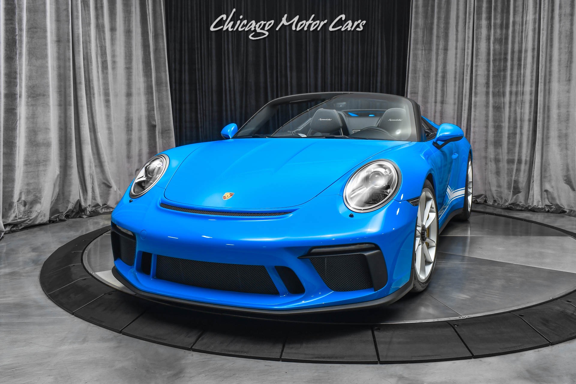 Used-2019-Porsche-911-Speedster-RARE-PTS-Mexico-Blue-Front-Lift-ONLY-2K-Miles-LOADED