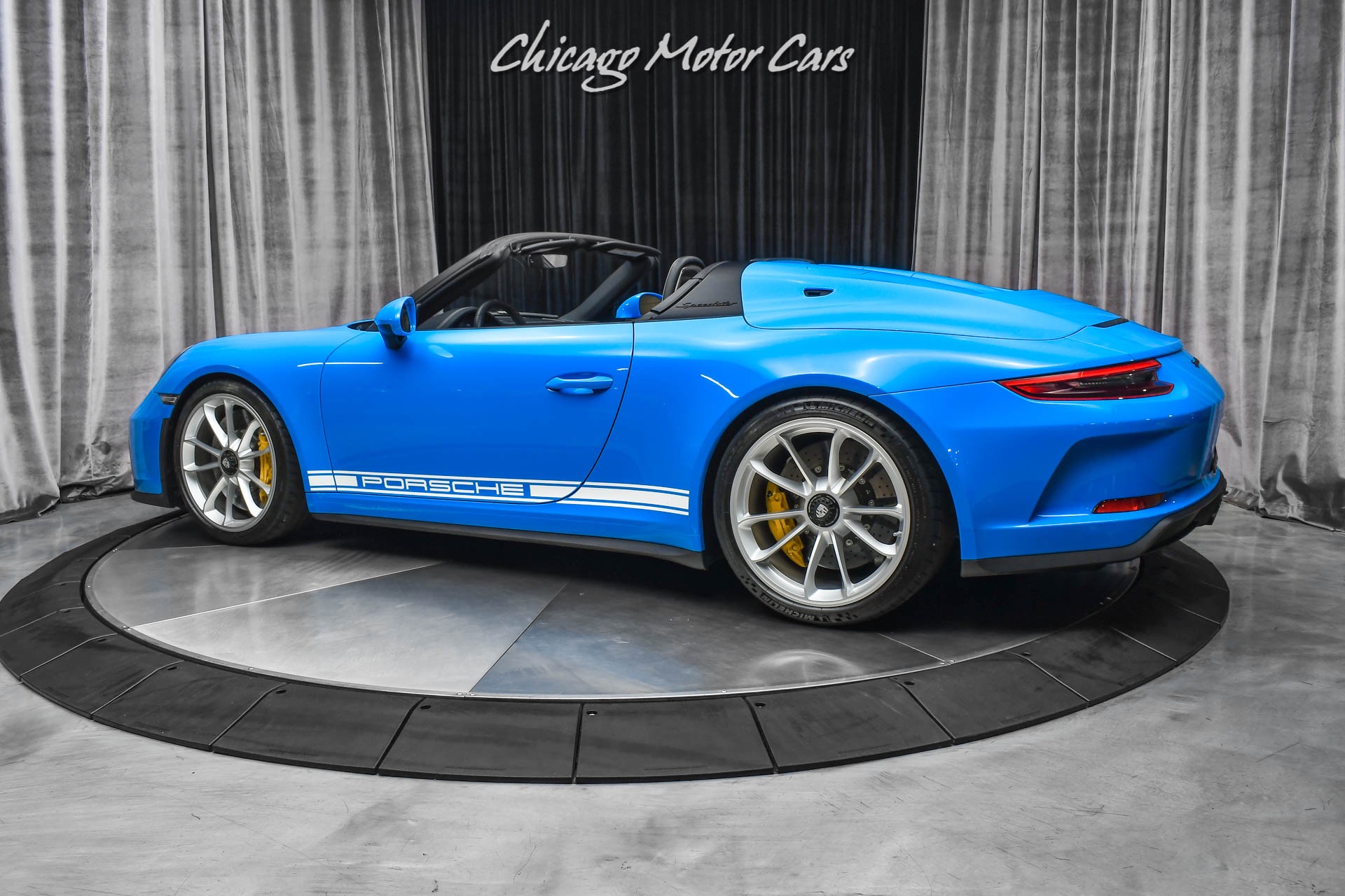 Used-2019-Porsche-911-Speedster-RARE-PTS-Mexico-Blue-Front-Lift-ONLY-2K-Miles-LOADED