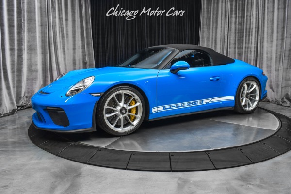 Used-2019-Porsche-911-Speedster-RARE-PTS-Mexico-Blue-Front-Lift-ONLY-2K-Miles-LOADED