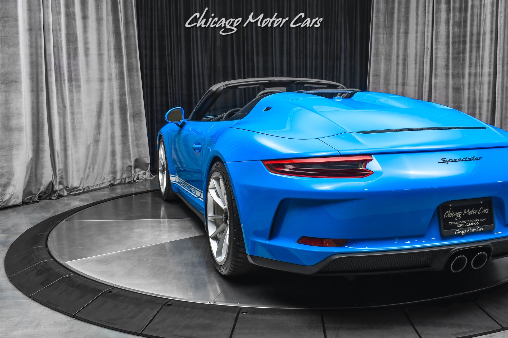 Used-2019-Porsche-911-Speedster-RARE-PTS-Mexico-Blue-Front-Lift-ONLY-2K-Miles-LOADED