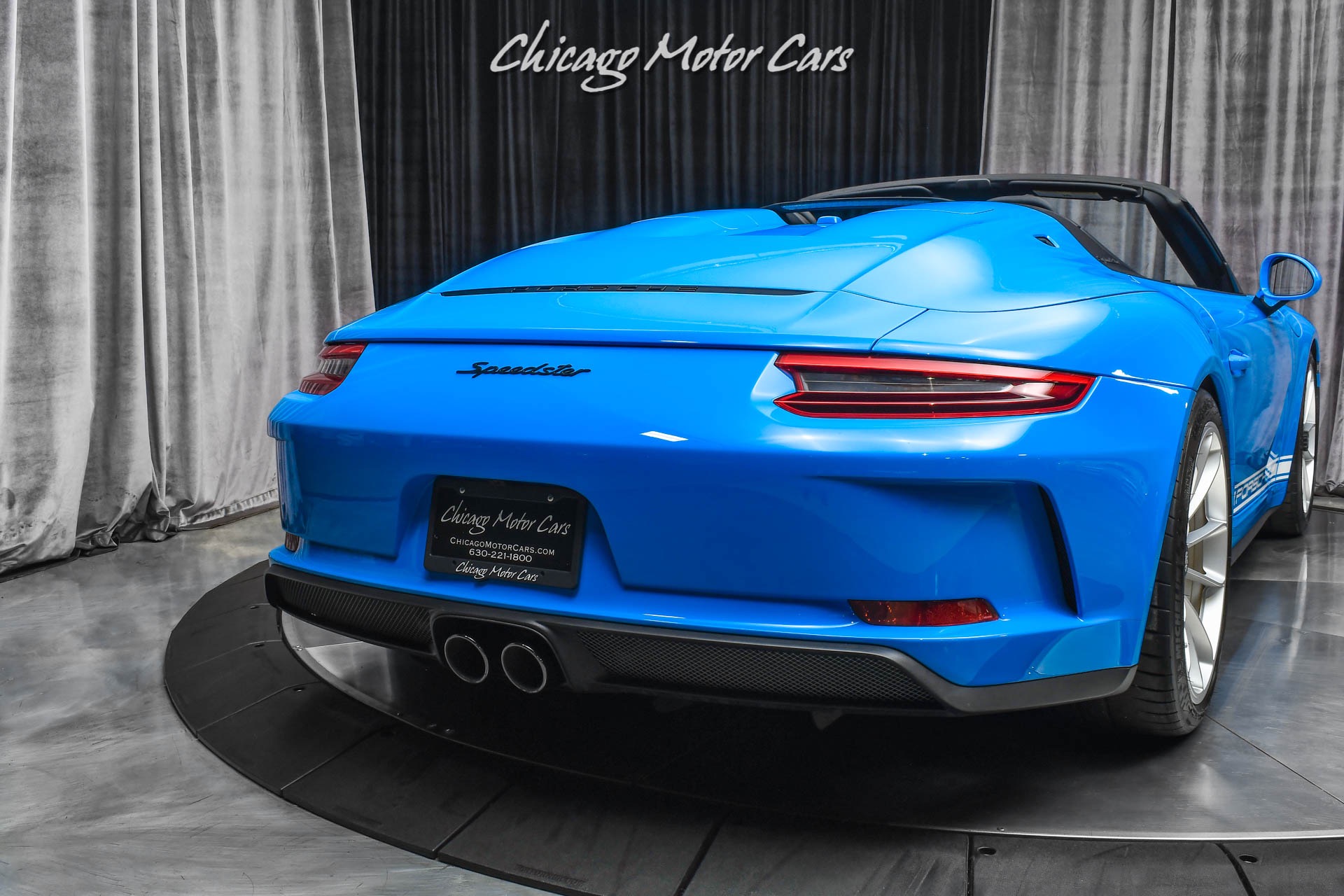 Used-2019-Porsche-911-Speedster-RARE-PTS-Mexico-Blue-Front-Lift-ONLY-2K-Miles-LOADED