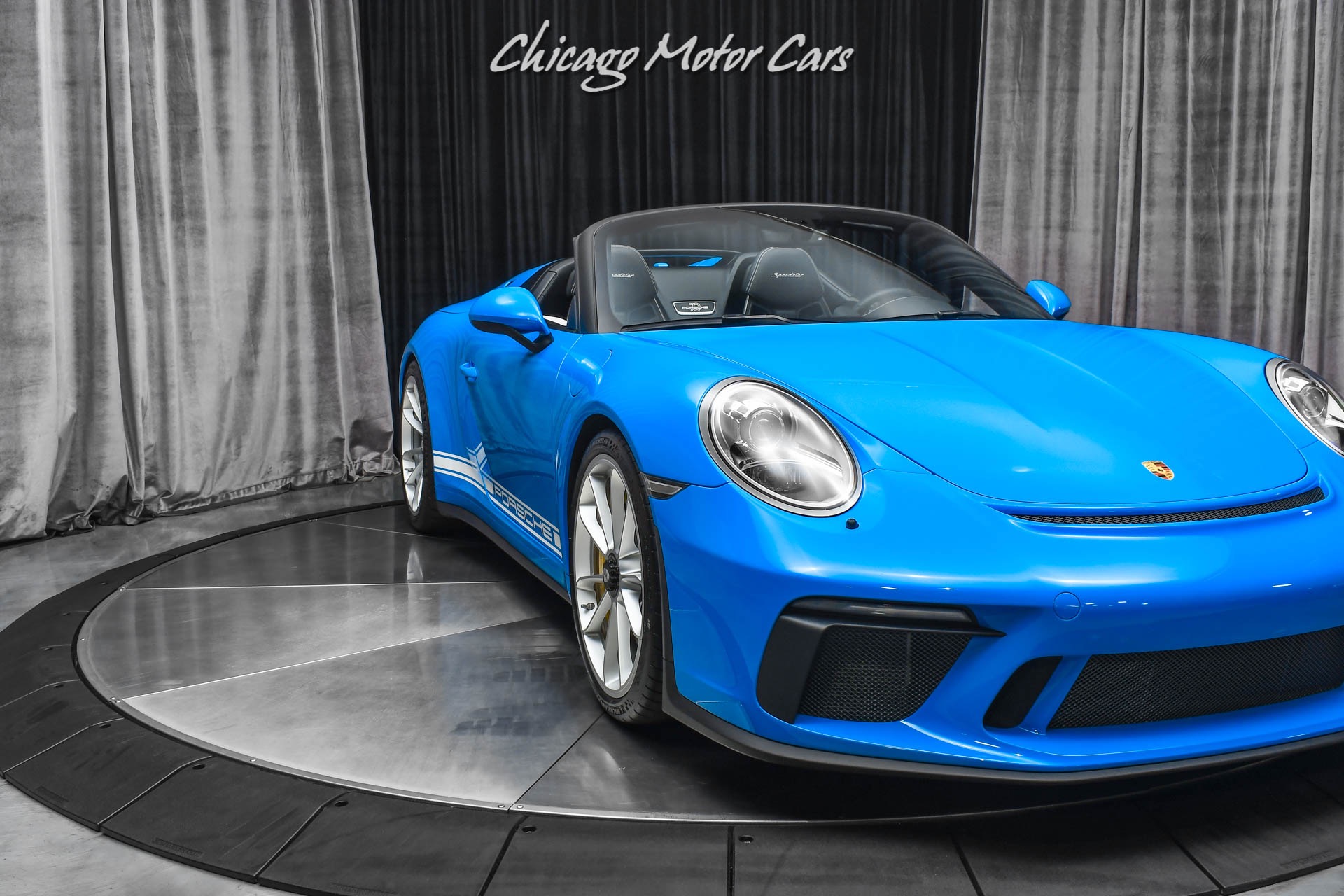 Used-2019-Porsche-911-Speedster-RARE-PTS-Mexico-Blue-Front-Lift-ONLY-2K-Miles-LOADED