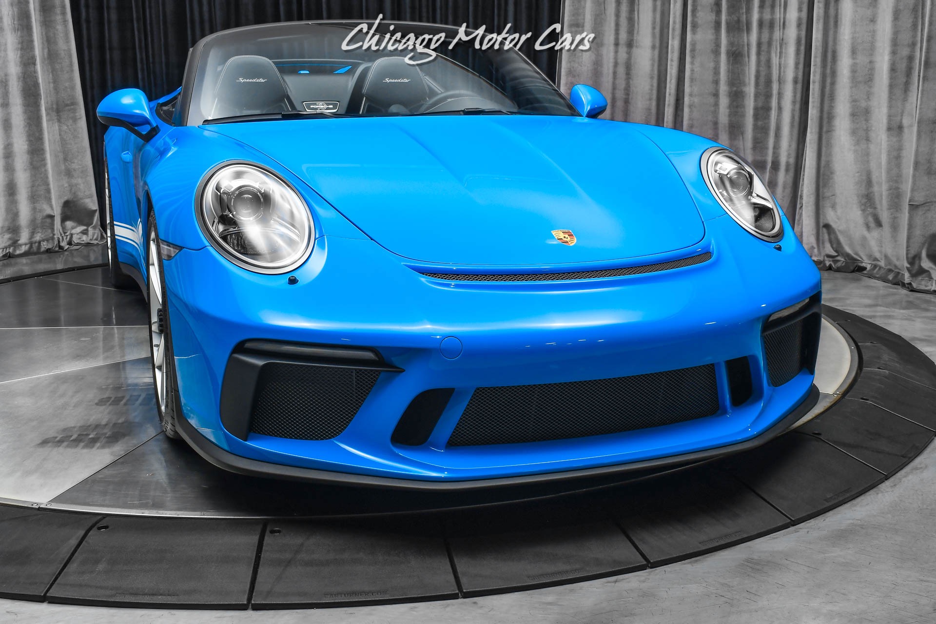 Used-2019-Porsche-911-Speedster-RARE-PTS-Mexico-Blue-Front-Lift-ONLY-2K-Miles-LOADED