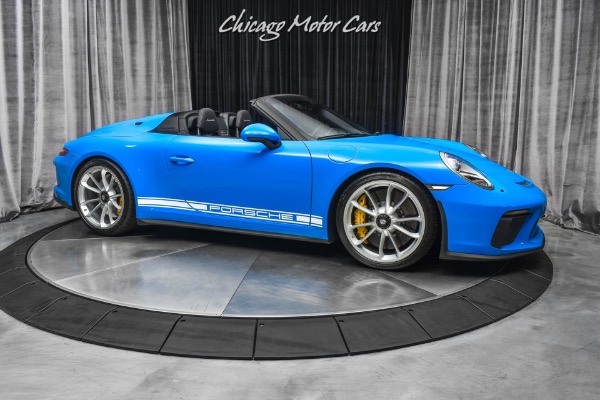Used 2019 Porsche 911 Speedster RARE PTS Mexico Blue! Front Lift! ONLY 2K Miles! LOADED! for sale Sold at Chicago Motor Cars in West Chicago IL 60185 6