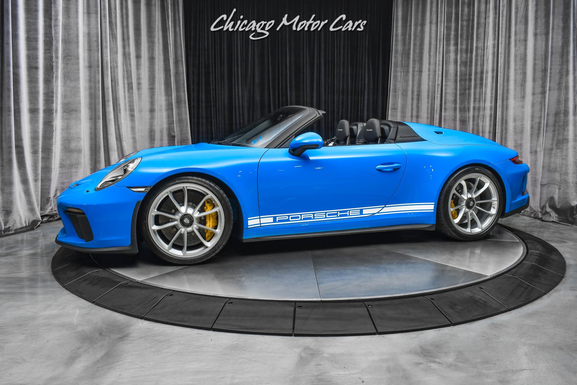 Used-2019-Porsche-911-Speedster-RARE-PTS-Mexico-Blue-Front-Lift-ONLY-2K-Miles-LOADED