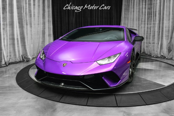 Used 2018 Lamborghini Huracan LP640-4 Performante Coupe Rare Ad Personam Viola Parsifae! Lift System! for sale Sold at Chicago Motor Cars in West Chicago IL 60185 2