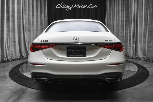 Used 2021 Mercedes-Benz S580 4 Matic Sedan AMG Line Package 21s Night Package LOADED Designo Diamond White! for sale Sold at Chicago Motor Cars in West Chicago IL 60185 4