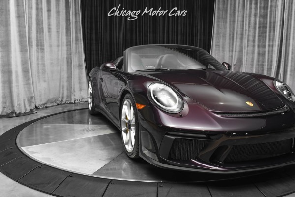 Used-2019-Porsche-911-Speedster-RARE-PTS-AMETHYST-METALLIC-Front-Axle-Lift-Limited-Production