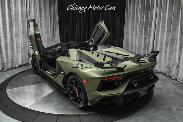 Used-2020-Lamborghini-Aventador-LP770-4-SVJ-Roadster-RARE-Paint-LOADED-Carbon-Fiber-FULL-Ad-Personam