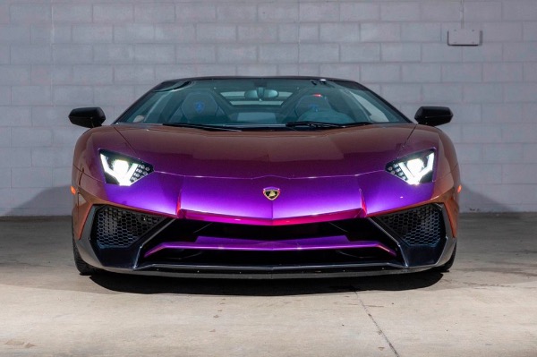 Used 2017 Lamborghini Aventador LP750-4 SV Roadster 1 of 1 Ad Personam Blu Lial Paint! Custom Exhaust! for sale Sold at Chicago Motor Cars in West Chicago IL 60185 3