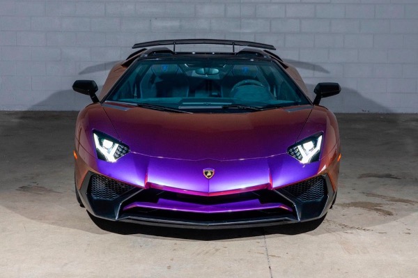 Used 2017 Lamborghini Aventador LP750-4 SV Roadster 1 of 1 Ad Personam Blu Lial Paint! Custom Exhaust! for sale Sold at Chicago Motor Cars in West Chicago IL 60185 4