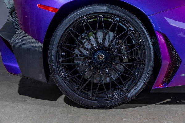 Used 2017 Lamborghini Aventador LP750-4 SV Roadster 1 of 1 Ad Personam Blu Lial Paint! Custom Exhaust! for sale Sold at Chicago Motor Cars in West Chicago IL 60185 6