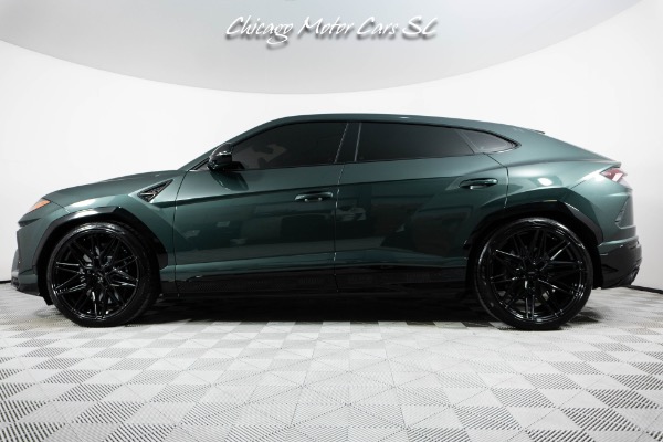 Used 2021 Lamborghini Urus SUV Rare Verde Lares Over Terra Asia Interior Vossen Wheels B&O Sound for sale Sold at Chicago Motor Cars in West Chicago IL 60185 3
