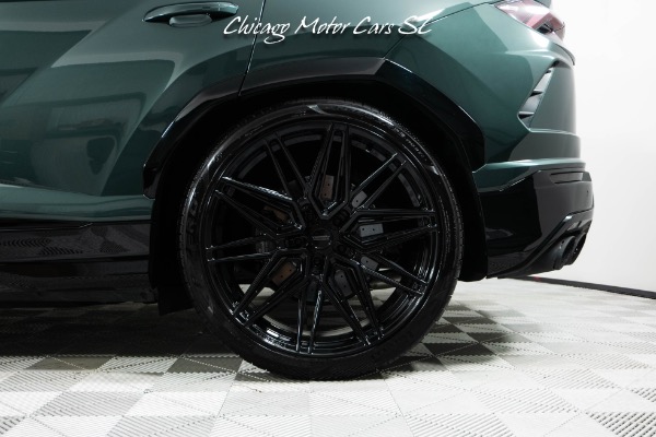 Used 2021 Lamborghini Urus SUV Rare Verde Lares Over Terra Asia Interior Vossen Wheels B&O Sound for sale Sold at Chicago Motor Cars in West Chicago IL 60185 4