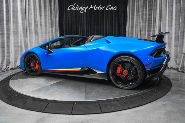 Used 2018 Lamborghini Huracan Performante LP640-4 Spyder Blu Le Mans! Style Package! Lifting System! FULL PPF for sale Sold at Chicago Motor Cars in West Chicago IL 60185 3