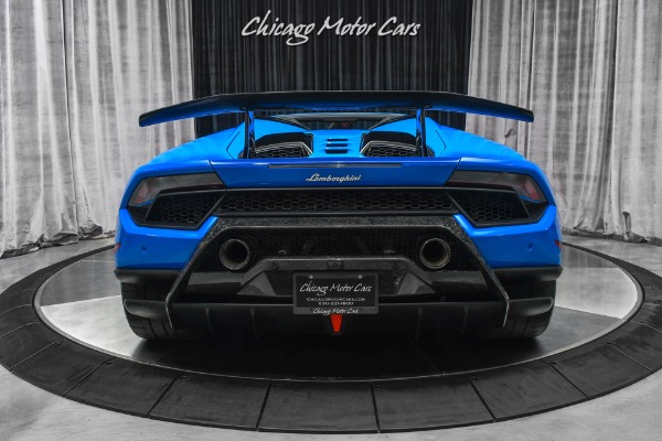 Used 2018 Lamborghini Huracan Performante LP640-4 Spyder Blu Le Mans! Style Package! Lifting System! FULL PPF for sale Sold at Chicago Motor Cars in West Chicago IL 60185 4